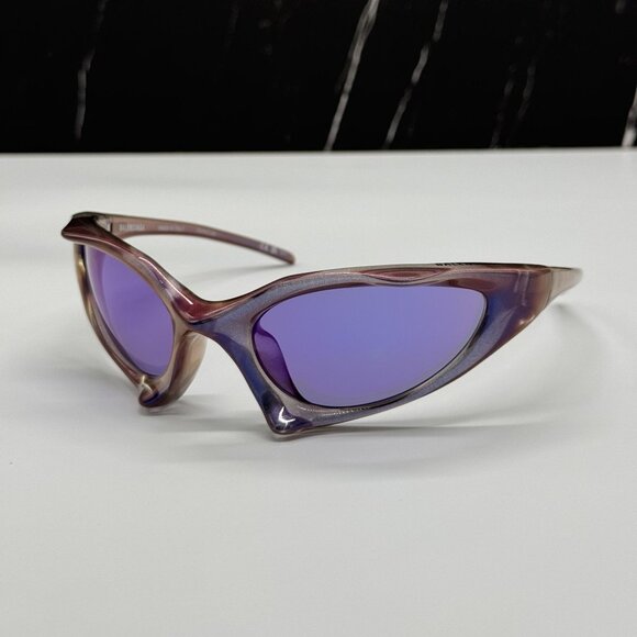 NEW BALENCIAGA SUNGLASSES PURPLE UNISEX BALENCIAGA BB0352S 002 main image 4
